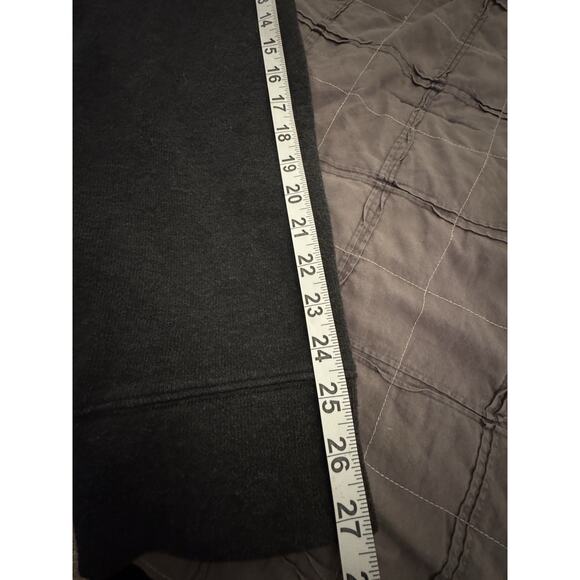 Lands End Sweater Mens Large 3XLT dark Grey Knit Pullover 1/4 Zip - Picture 9 of 11